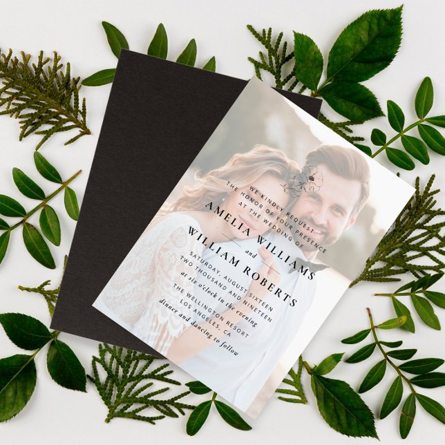 simple elegant photo wedding invitation (Creator Uploaded)
