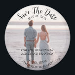 Simple Elegant Photo Wedding Modern Rustic Magnet<br><div class="desc">Simple,  elegant,  whimsical,  modern photo Wedding,  Save the Date magnet. You can personalize it with your details.</div>