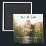 Simple Elegant Photo Wedding Modern Whimsy Magnet<br><div class="desc">Simple,  elegant,  modern photo Wedding,  Save the Date magnet. You can personalize it with your details.</div>