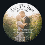 Simple Elegant Photo Wedding Modern Whimsy Magnet<br><div class="desc">Simple,  elegant,  whimsical,  modern photo Wedding,  Save the Date magnet. You can personalize it with your details.</div>