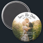Simple Elegant Photo Wedding Modern Whimsy Magnet<br><div class="desc">Simple,  elegant,  whimsical,  modern photo Wedding,  Save the Date magnet. You can personalize it with your details.</div>