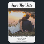 Simple Elegant Photo Wedding Modern Whimsy Magnet<br><div class="desc">Simple,  elegant,  modern photo Wedding,  Save the Date magnet. You can personalize it with your details.</div>