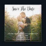 Simple Elegant Photo Wedding Modern Whimsy Magnet<br><div class="desc">Simple,  elegant,  modern photo Wedding,  Save the Date magnet. You can personalize it with your details.</div>