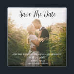 Simple Elegant Photo Wedding Modern Whimsy Magnet<br><div class="desc">Simple,  elegant,  modern photo Wedding,  Save the Date magnet. You can personalize it with your details.</div>