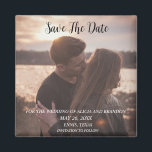 Simple Elegant Photo Wedding Modern Whimsy Magnet<br><div class="desc">Simple,  elegant,  modern photo Wedding,  Save the Date magnet. You can personalize it with your details.</div>