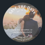 Simple Elegant Photo Wedding Modern Whimsy Magnet<br><div class="desc">Simple,  elegant,  modern photo Wedding,  Save the Date magnet. You can personalize it with your details.</div>