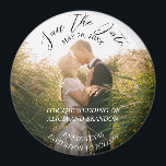 Simple Elegant Photo Wedding Modern Whimsy Magnet<br><div class="desc">Simple,  elegant,  whimsical,  modern photo Wedding,  Save the Date magnet. You can personalize it with your details.</div>
