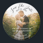 Simple Elegant Photo Wedding Modern Whimsy Magnet<br><div class="desc">Simple,  elegant,  whimsical,  modern photo Wedding,  Save the Date magnet. You can personalize it with your details.</div>