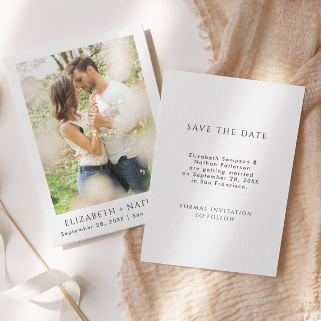 Simple Elegant Photo | Wedding Save The Date (Creator Uploaded)