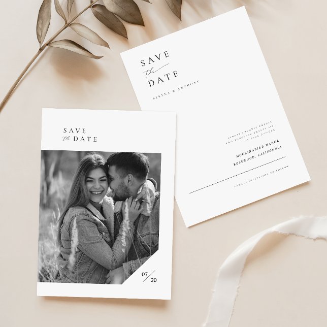 Simple Elegant Photo Wedding Save The Date (Creator Uploaded)