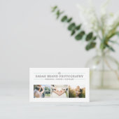 Simple & Elegant, Photography Business Card (Standing Front)