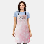Simple Elegant Pink Bokeh  Apron