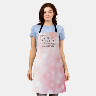 Simple Elegant Pink Bokeh Apron