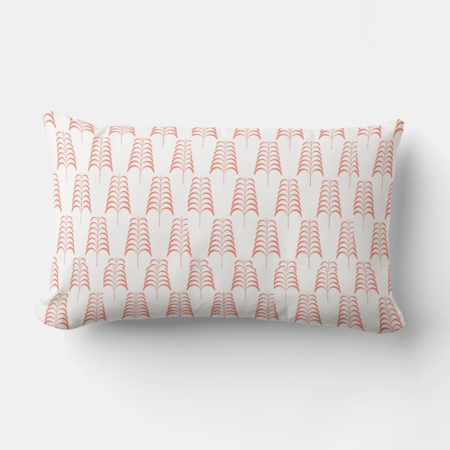 Simple, elegant pink coral Throw Pillow (Front)