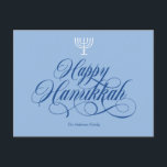 Simple elegant postcard for Hanukkah.<br><div class="desc">Simple elegant postcard for Hanukkah.</div>