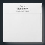 Simple Elegant Pre-Addressed Square Envelope<br><div class="desc">Simple Elegant  Pre-Addressed Square envelope</div>