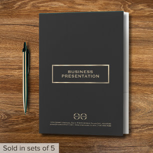 Simple Elegant Presentation Folder with Logo