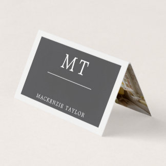  Simple Elegant Professional 3 Photo Business Card