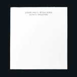 Simple Elegant Professional Clean Name Title Notepad<br><div class="desc">Simple Elegant Professional Clean Name Title Notepad
You can easily customize the color of the text with the 'Customize' tool or feel free to contact me.</div>