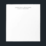 Simple Elegant Professional Clean Name Title Notepad<br><div class="desc">Simple Elegant Professional Clean Name Title Notepad
You can easily customize the color of the text with the 'Customize' tool or feel free to contact me.</div>