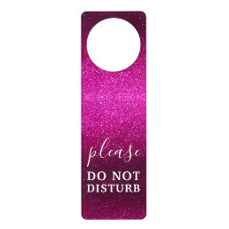 Simple Elegant Professional Do Not Disturb Glitter Door Hanger