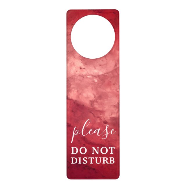 Simple Elegant Professional Do Not Disturb Marble Door Hanger (Front)
