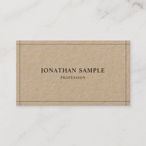 Simple Elegant Professional Modern Plain Luxury Business Card