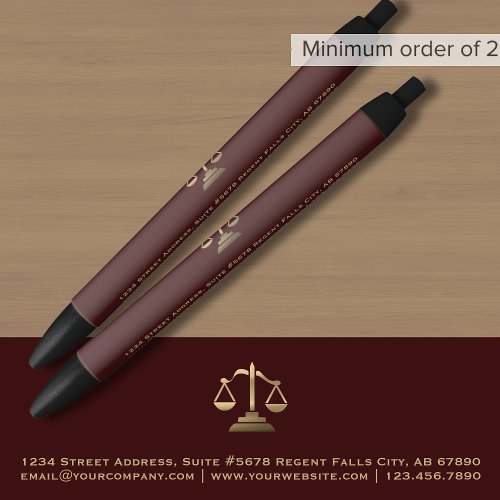 Simple Elegant Promotional Pen for Attorneys
