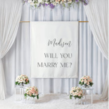 Simple Elegant Proposal Backdrop