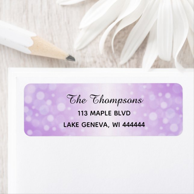 Simple Elegant Purple Gradient Label (Insitu)