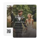 Simple Elegant QR Code Photo Wedding