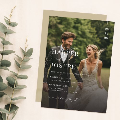 Simple Elegant QR Code Photo Wedding