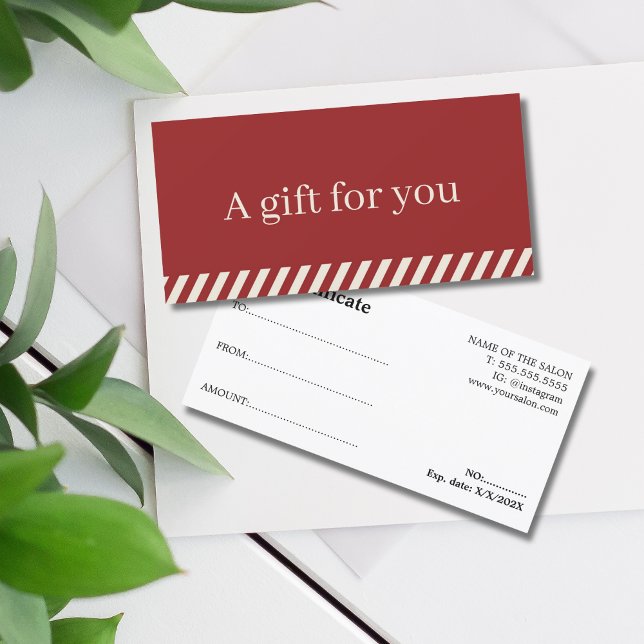 Simple Elegant Red Beige Striped Holiday (Creator Uploaded)