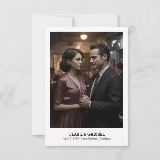 Simple Elegant Religious Text, Photo Save The Date