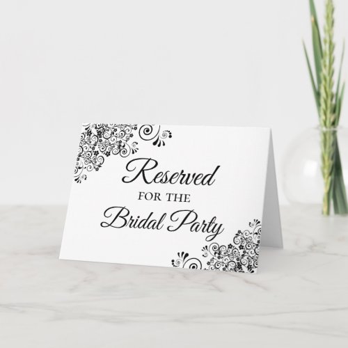 Simple Elegant Reserved for the Bridal Party Card