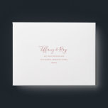 Simple Elegant Rose Gold Self Addressed RSVP Envelope<br><div class="desc">This simple elegant rose gold self-addressed RSVP envelope is perfect for your classic modern minimalist rose gold wedding. Design features classic vintage minimal chic contemporary blush gold font and delicate romantic formal calligraphy. It's excellent for spring, summer, fall, or winter luxury weddings. Keep it as is, or choose to personalize...</div>