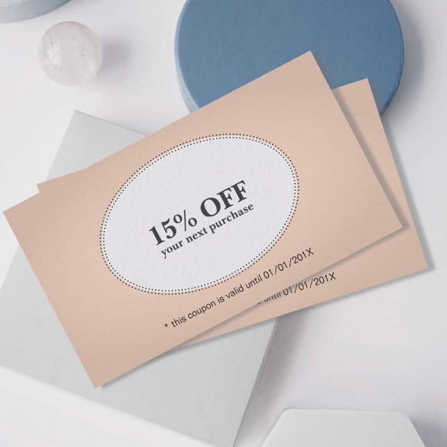 Simple Elegant Rose White Discount Coupon Beauty (Creator Uploaded)