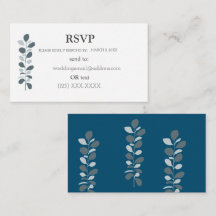 Simple Elegant RSVP Enclosure Card