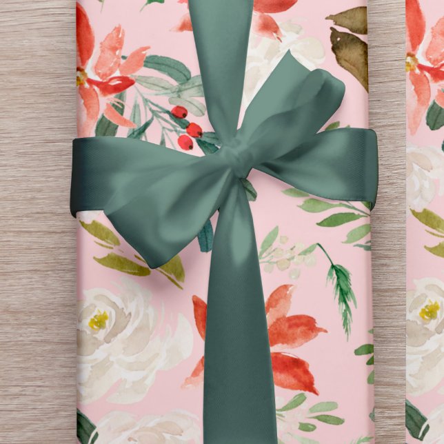 Simple elegant sage green gift wrap satin ribbon (The wrapping paper can be purchased separately - please see the collection)