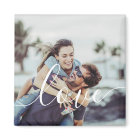 Simple Elegant Script Couple Photo