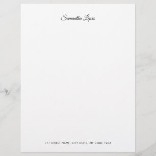 Simple Elegant Script Professional  Letterhead