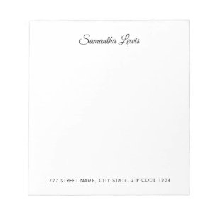 Simple Elegant Script Professional Notepad