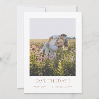 Simple Elegant Script Save the Date Card