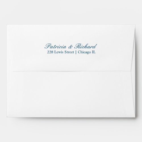 Simple Elegant Script Wedding Invitation Envelope