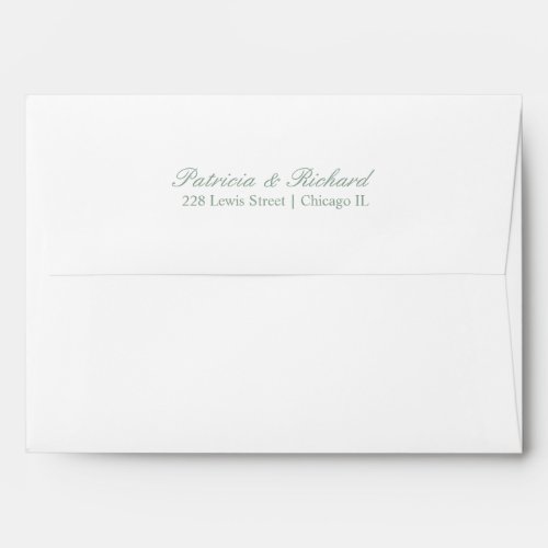 Simple Elegant Script Wedding Invitation Envelope