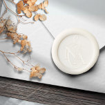 Simple Elegant Script Wedding Monogram Wax Seal Sticker<br><div class="desc">For an elegant fancy script wedding monogram wax seal sticker, look no further. Our exquisite wax seal features a timeless rose design, meticulously crafted to add a touch of sophistication to your wedding invitations and stationery. Personalize your special day with this high-quality and customizable wax seal, tailored to complement your...</div>