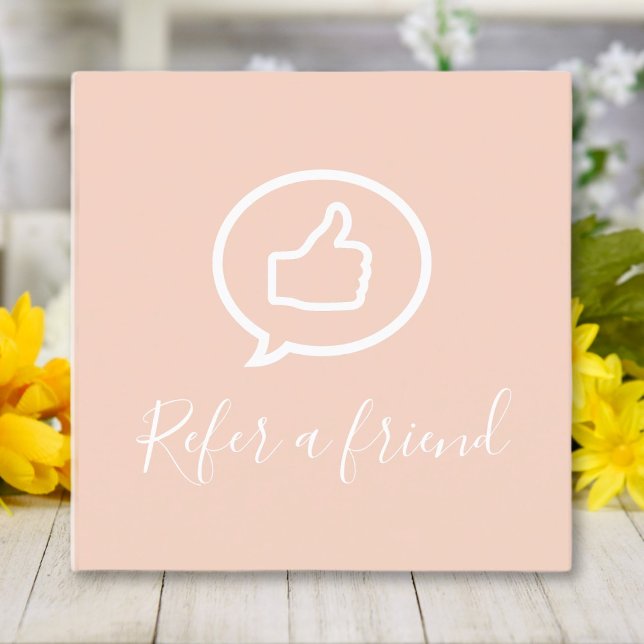 Simple Elegant Skin Pink Referral Card (Creator Uploaded)