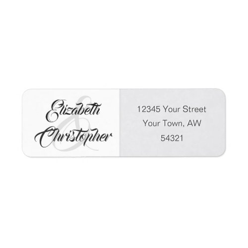 Simple Elegant Soft Grey Ampersand Amplitude Label