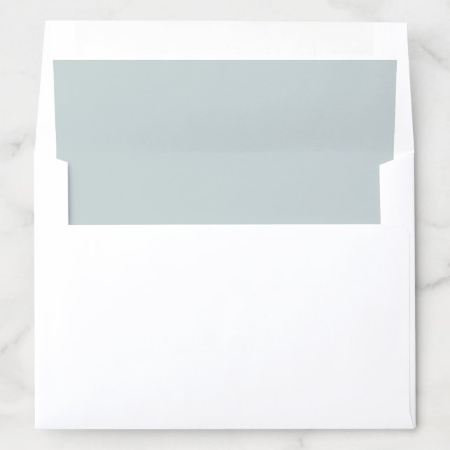 Simple Elegant Solid Dusty Blue Envelope Liner (In Envelope)