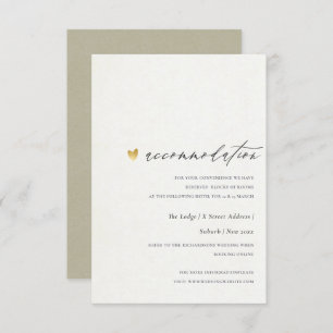 SIMPLE ELEGANT SQ KRAFT TYPOGRAPHY Accommodation Invitation